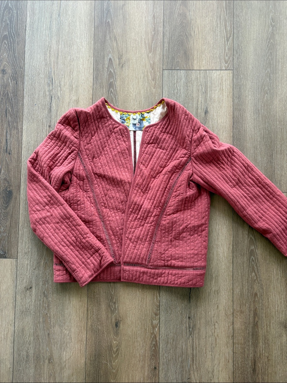 Quilted Rose Blazer Jacket for Women
